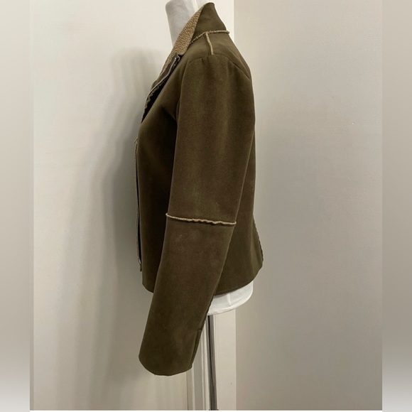 0live & Tan faux suede VELVET Brand Jacket - Picture 6 of 10